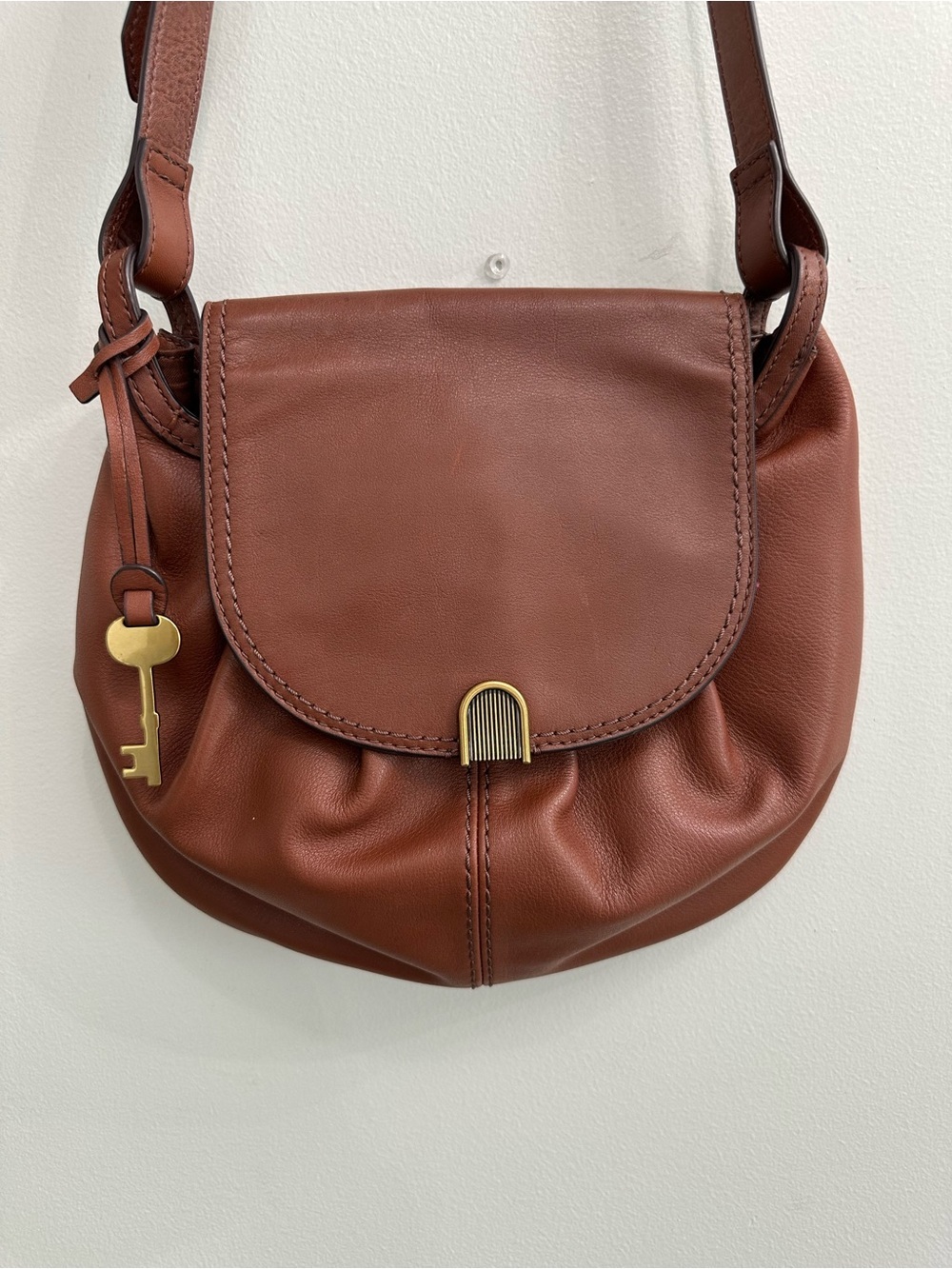 Fossil Gigi Flap Crossbody retro vintage crossbody leather bag - Picture 5 of 13